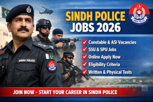 Sindh Police Jobs 2026 – Latest Recruitments | Online Apply Guide