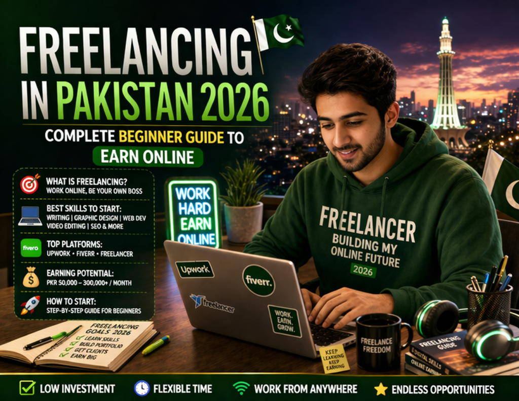 Freelancing in Pakistan 2026 – Complete Beginner Guide to Earn Online