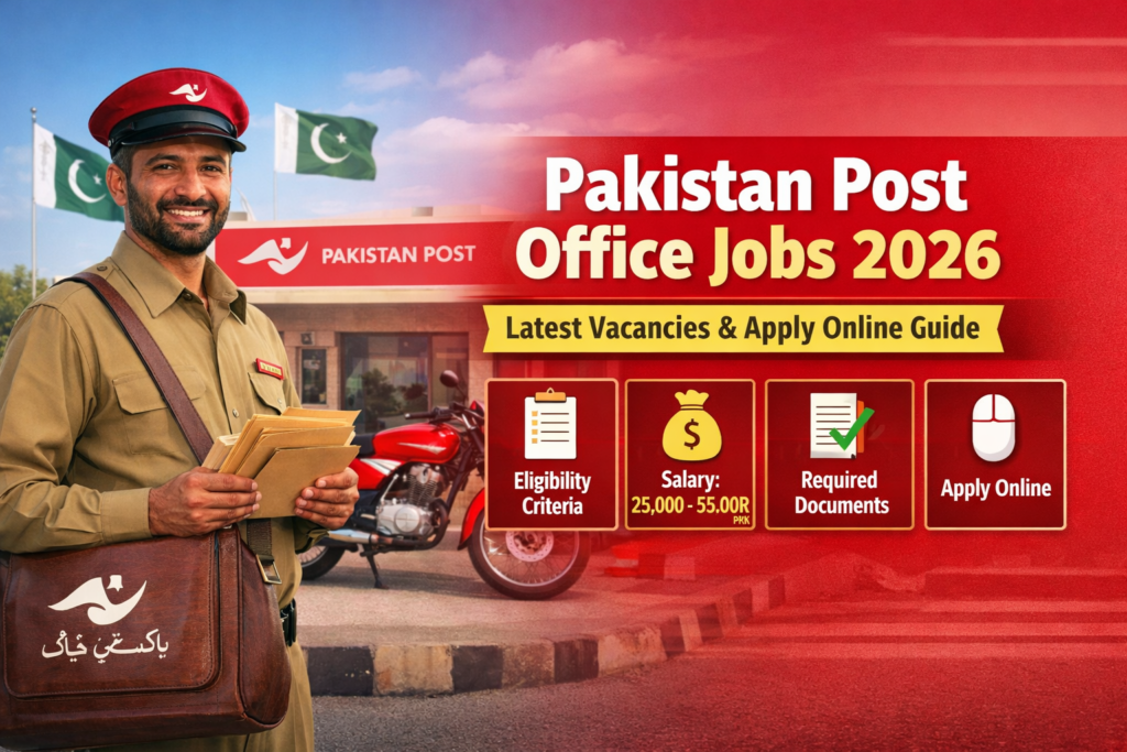 Pakistan Post Office Jobs 2026 – Latest Vacancies | Complete Guide to Apply Online