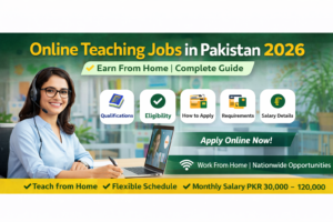 Online Teaching Jobs in Pakistan 2026 – Earn From Home | Complete Guide