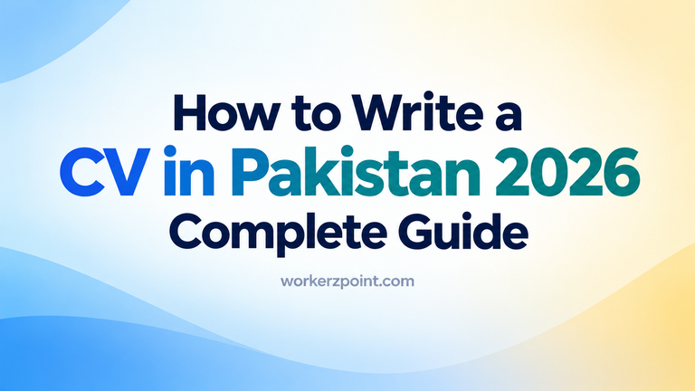 How to Write a CV in Pakistan 2026 - Complete Guide