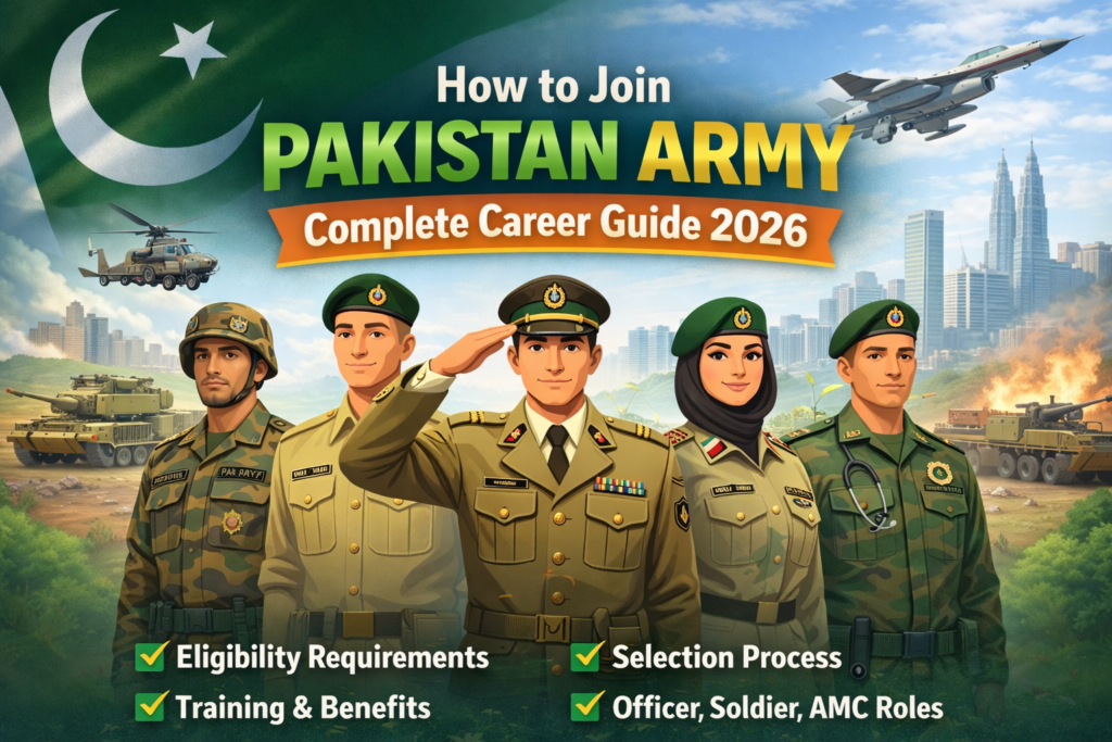 How to Join Pakistan Army - Complete Career Guide 2026