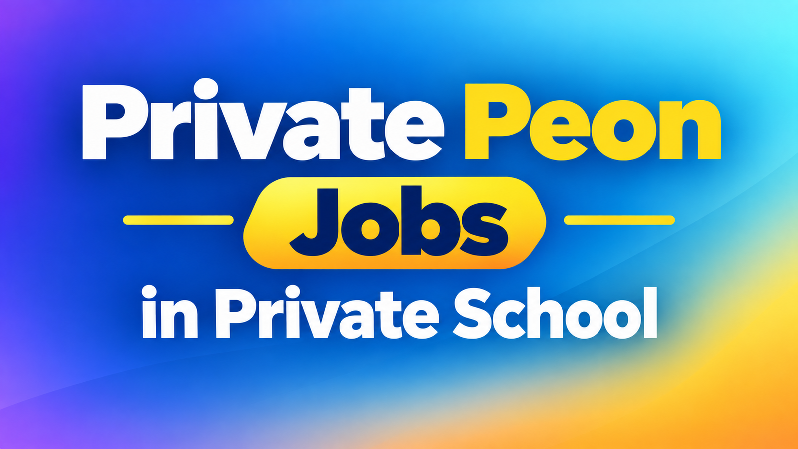 Private School Peon Jobs in Pakistan 2026 Latest Vacancies Eligibility and Apply Online
